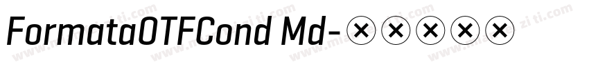 FormataOTFCond Md字体转换